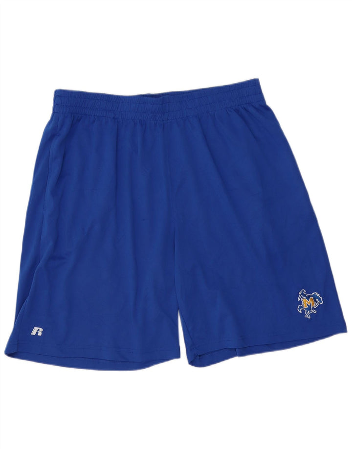 RUSSELL ATHLETIC Herre sportsshorts 2XL blå polyester