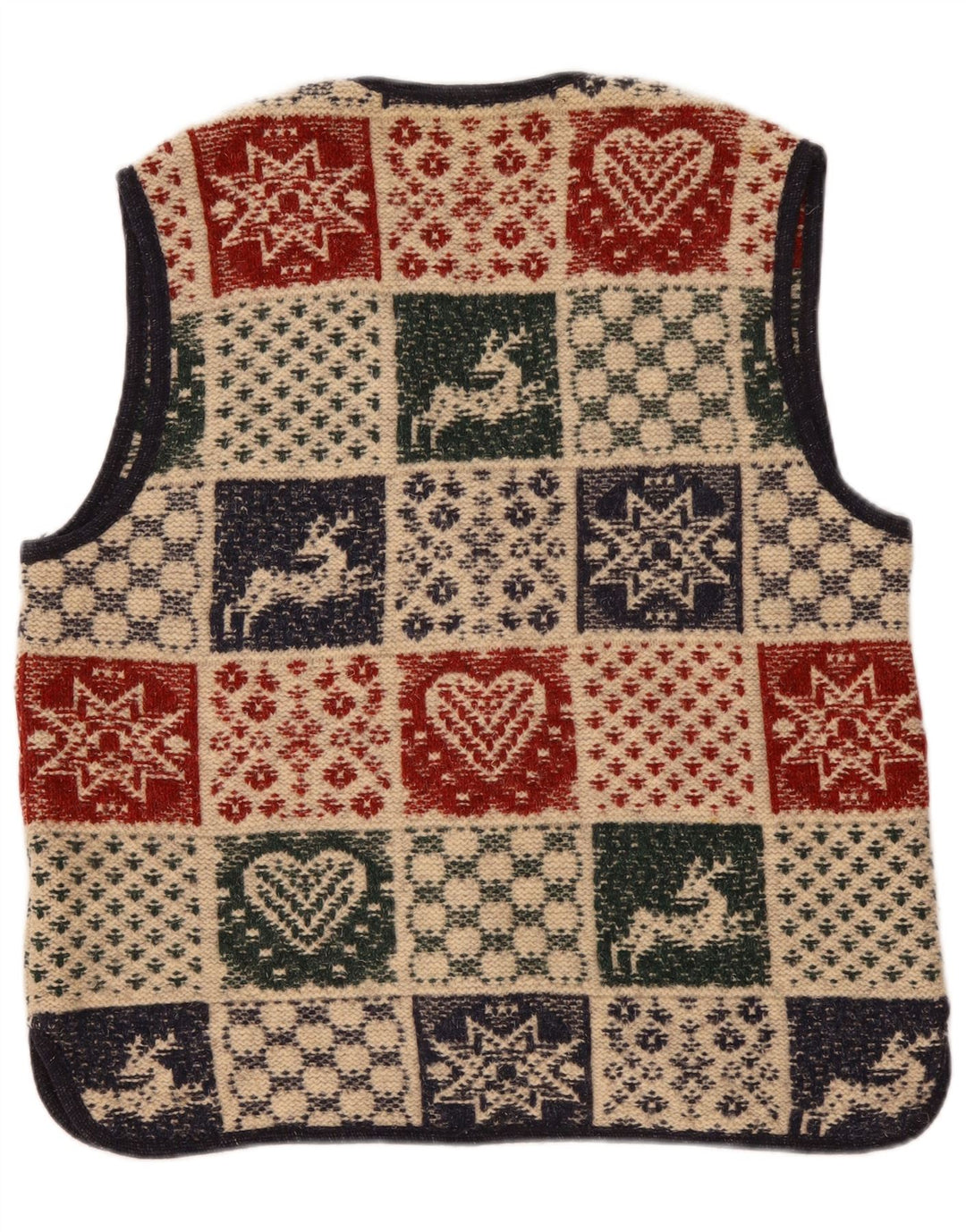 Giesswein Dame Cardigan Sweater EU 42 Stor Flerfarvet Geometrisk