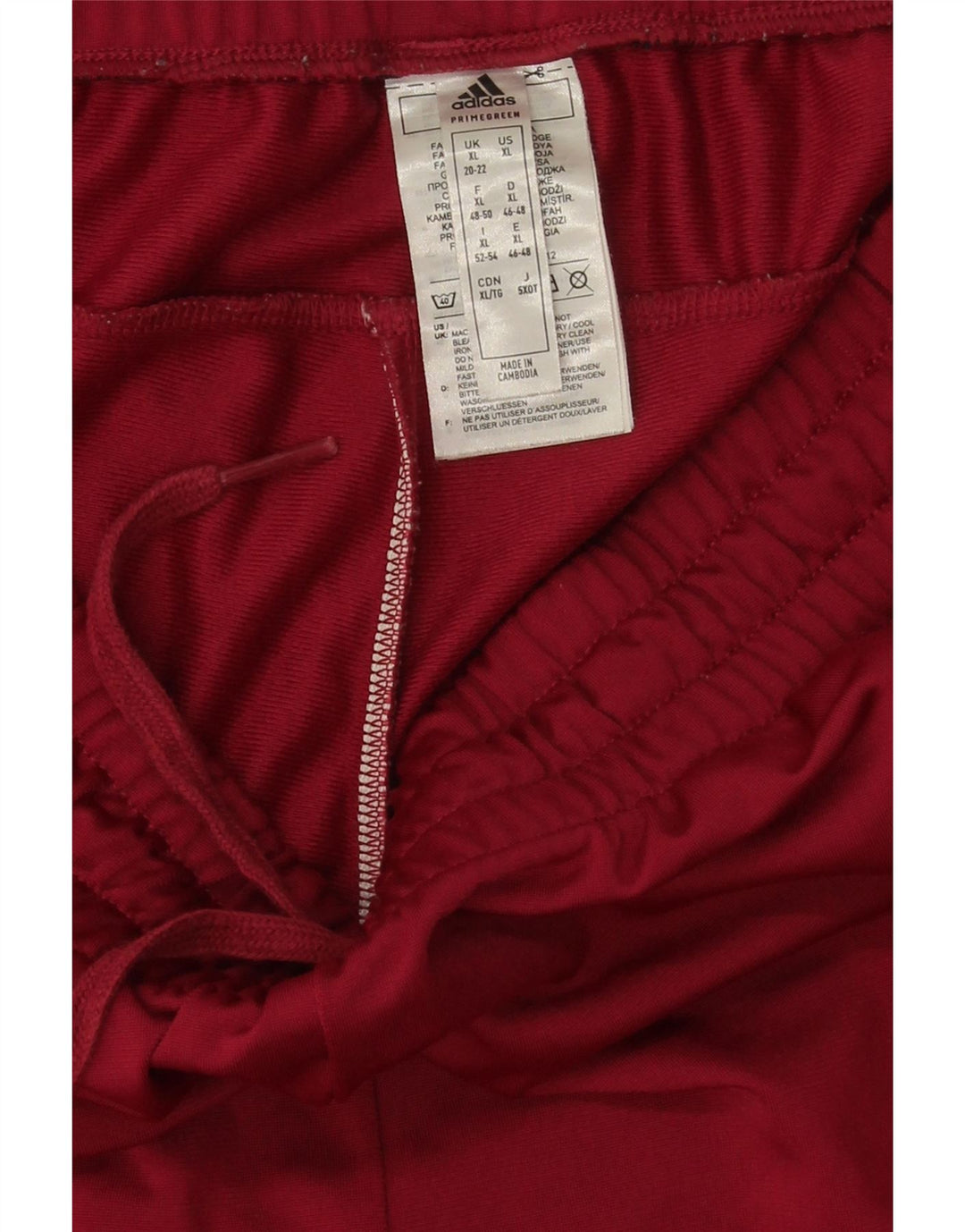 Adidas Træningsdragtsbukser til kvinder UK 20/22 XL Burgundy Polyester