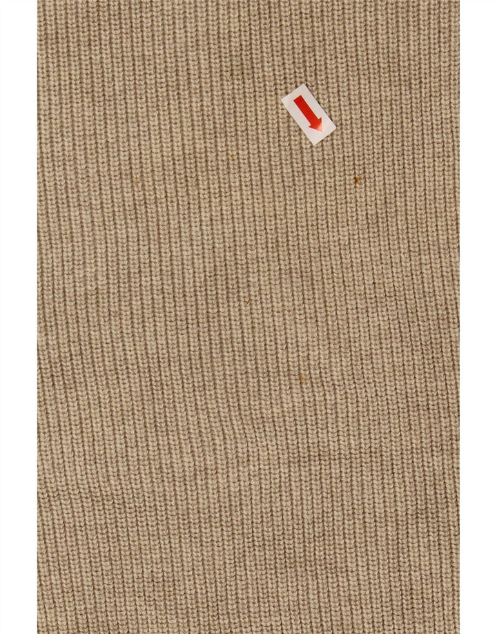 Eddie Bauer Herre Crew Neck Jumper Sweater Stor Beige Bomuld