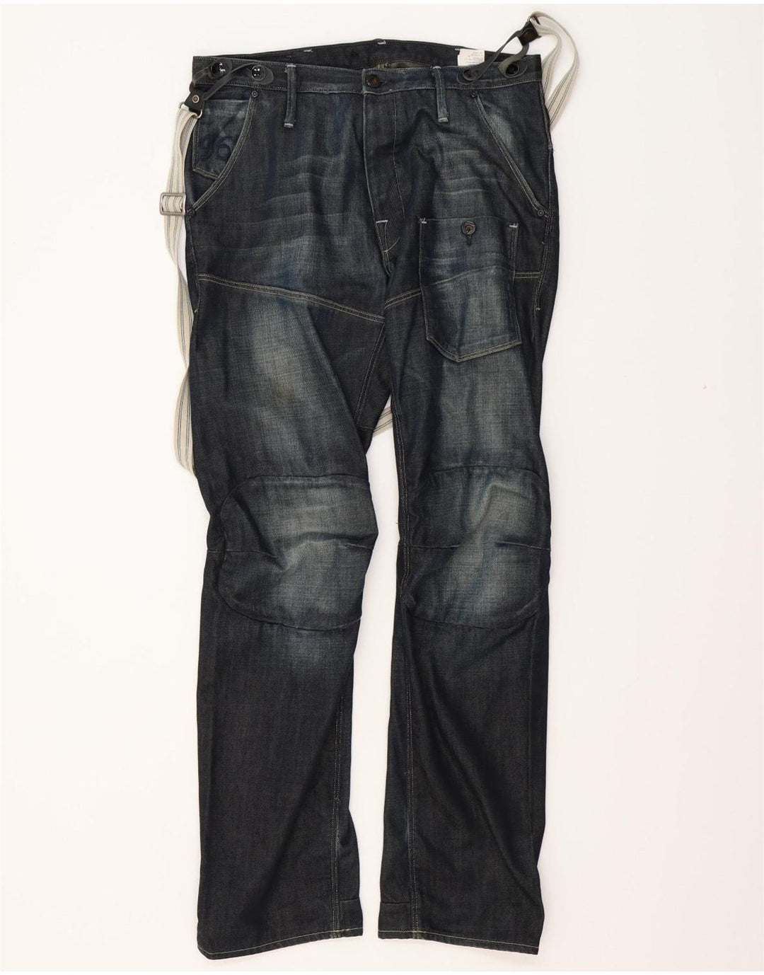 G-STAR Herre 3301 Dungarees Lige jeans W31 L32 Blå Bomuld