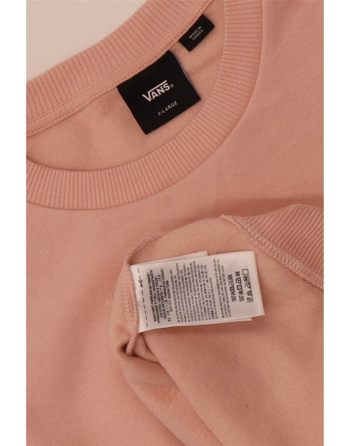 Vans Herre Sweatshirt Jumper XL Pink Bomuld