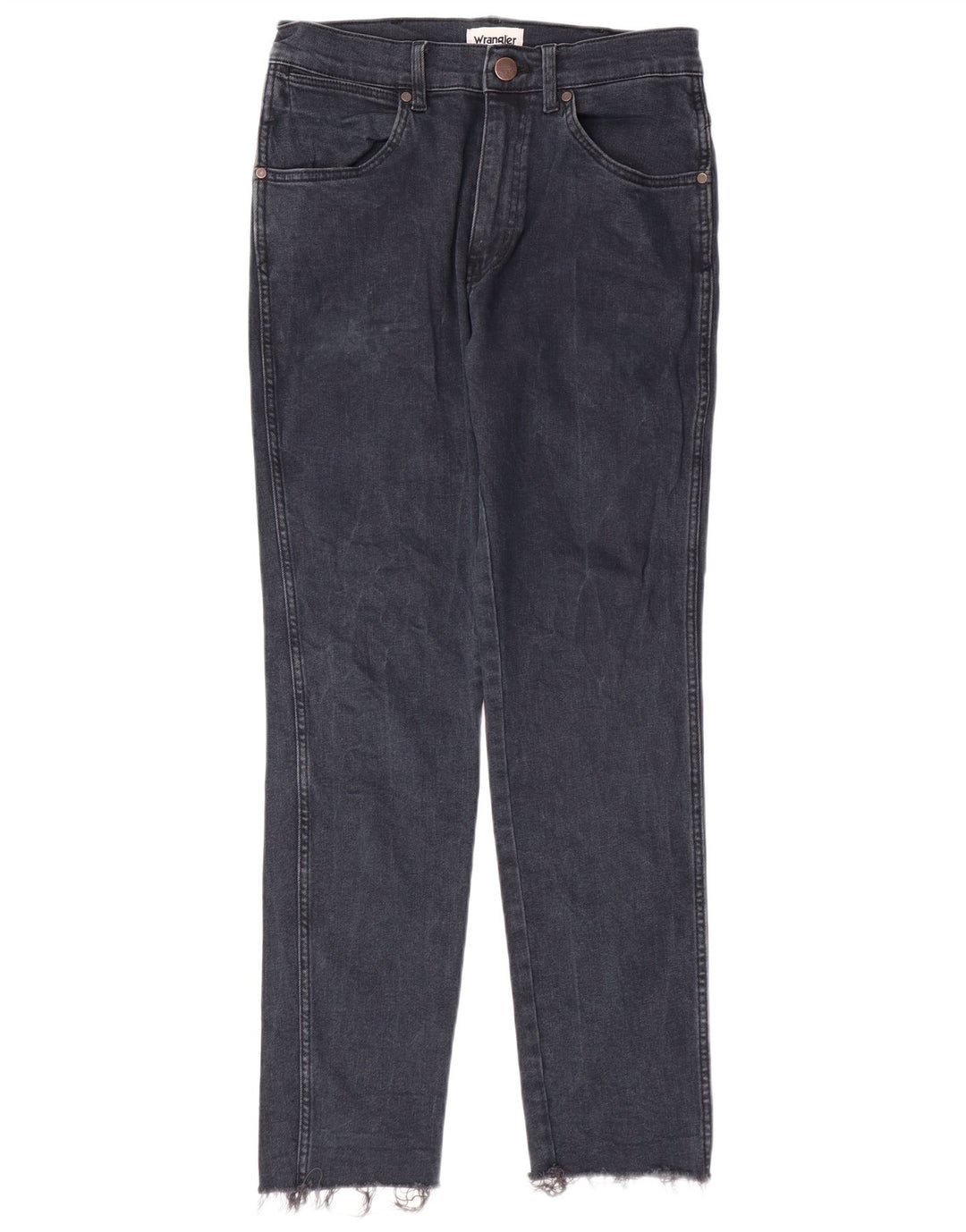 WRANGLER Herre River Slim Jeans W29 L29 Marineblå Bomuld