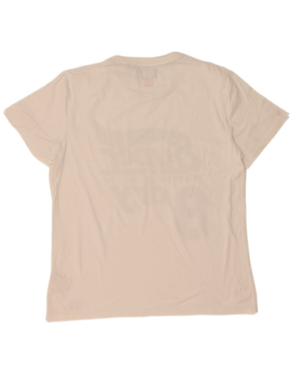 Superdry Grafisk T-shirt top til mænd 2XL hvid bomuld