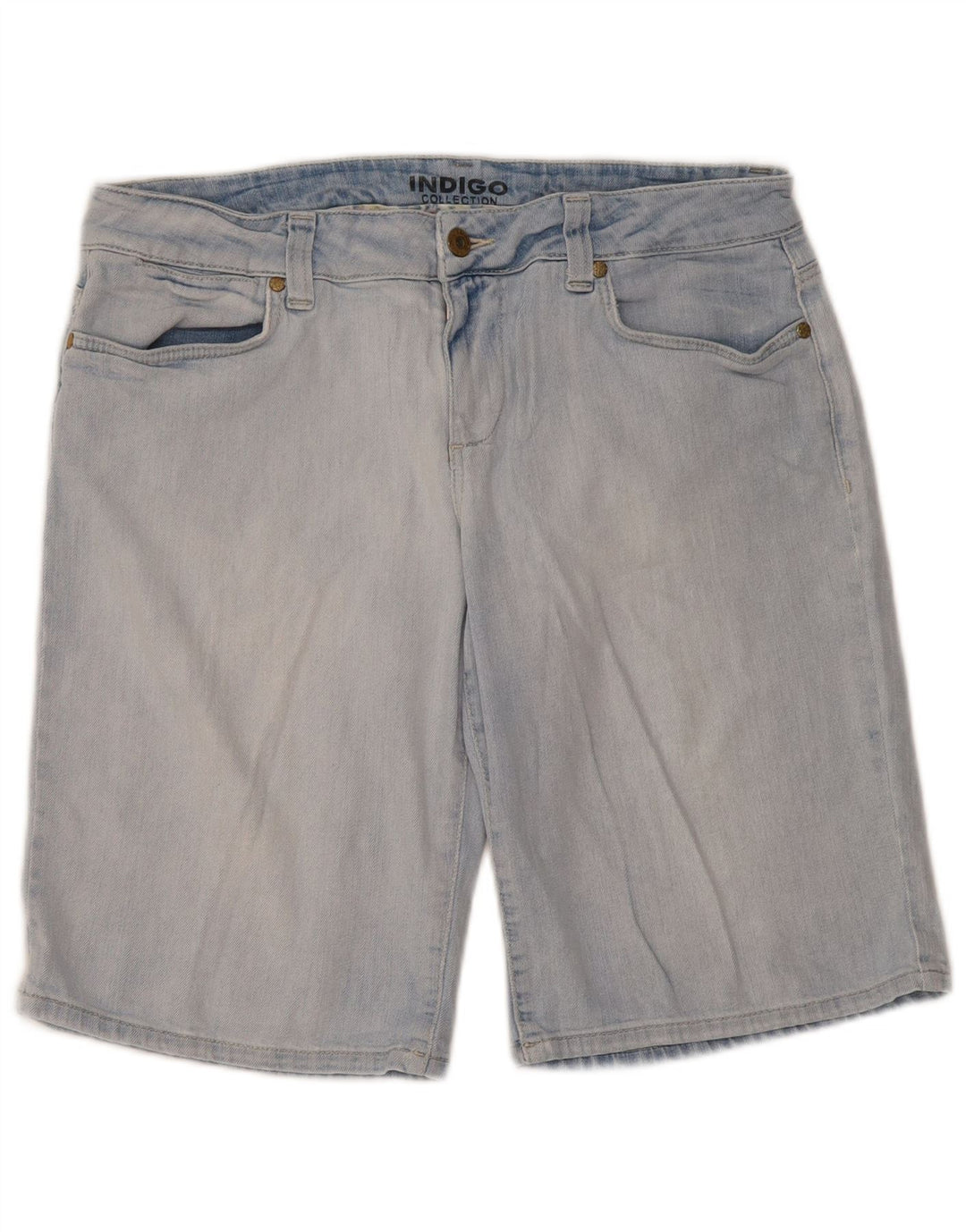Marks & Spencer Dame denim Shorts UK 14 Large W34 Blue Cotton