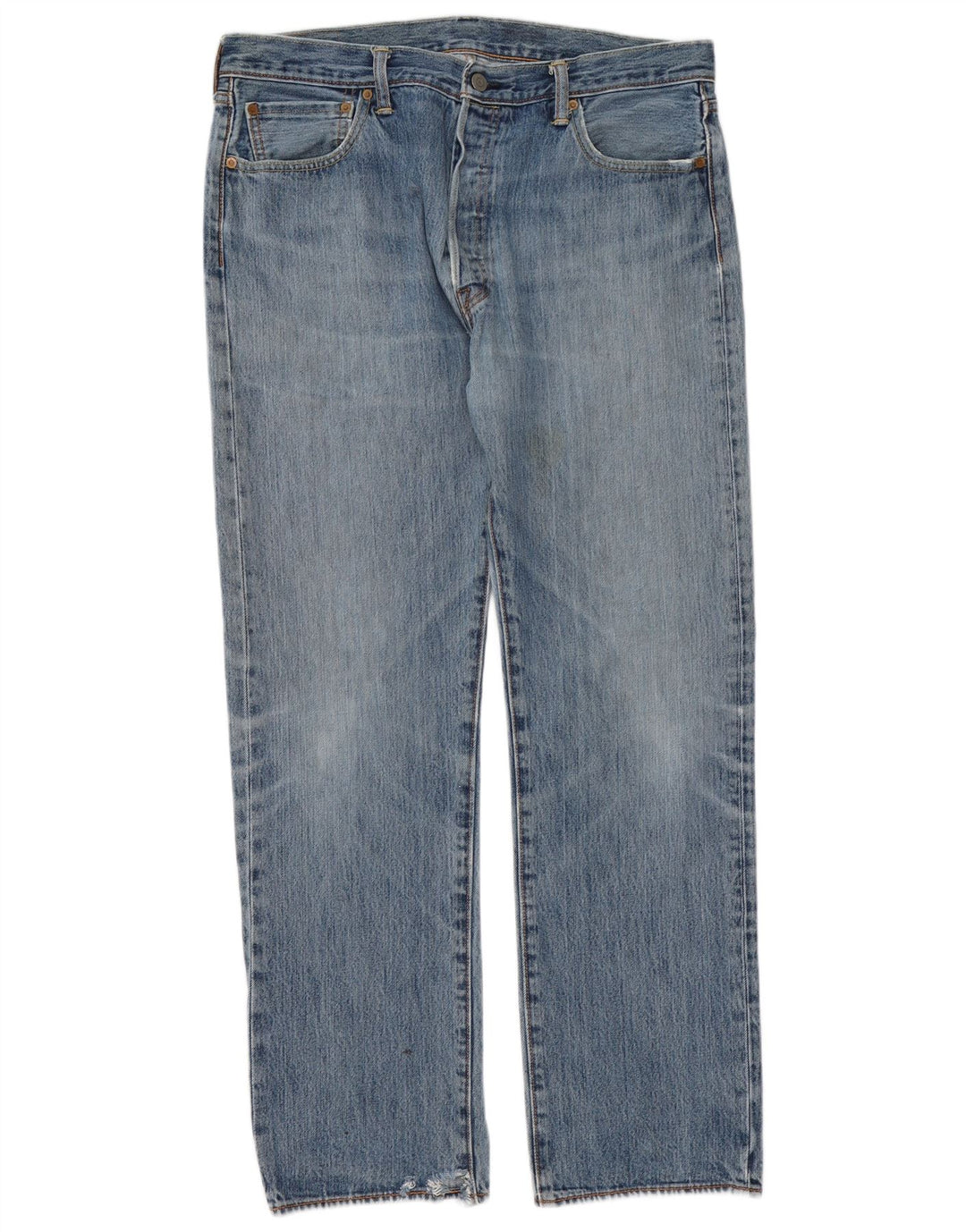 Levi's Herre 501 lige jeans W36 L32 blå bomuld