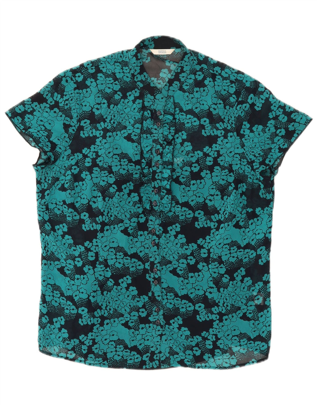 MARKS & SPENCER Womens Shirt Blouse UK 16 Large  Multicoloured Floral