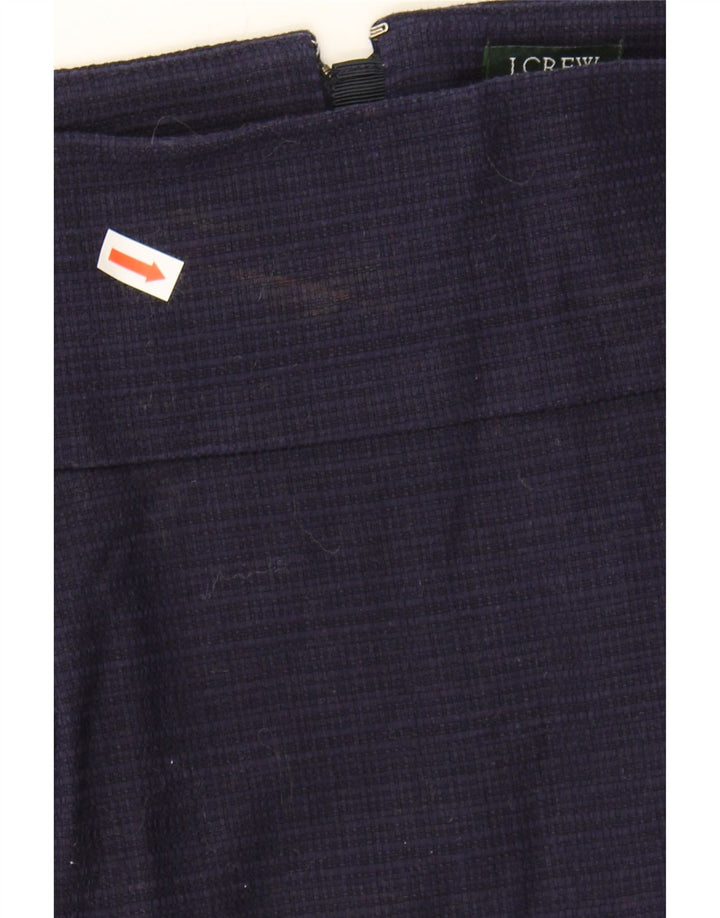 J. CREW Womens Mini Skirt US 4 Small W30 Navy Blue Check Cotton Vintage J. Crew and Second-Hand J. Crew from Messina Hembry 