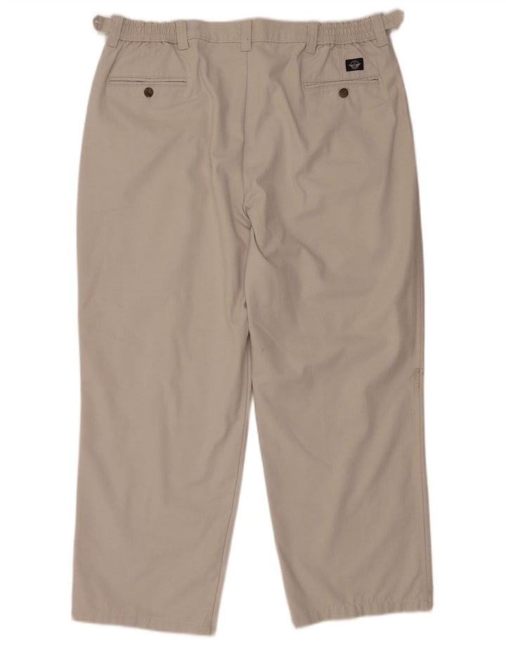 Dockers Herre Khakis Pegged Chino Bukser W40 L28 Grå Bomuld