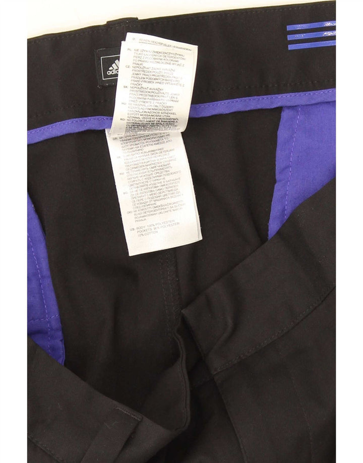 Adidas Straight Suit Bukser til mænd W40 L30 Sort polyester