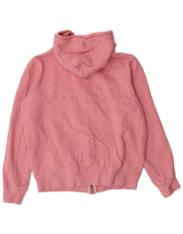 JACK WILLS Dame Oversized hættetrøje med lynlås UK 10 Small Pink Bomuld
