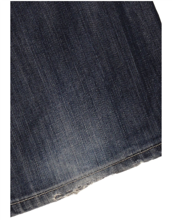 Mustang Dame Bootcut Jeans W35 L32 Marineblå Bomuld