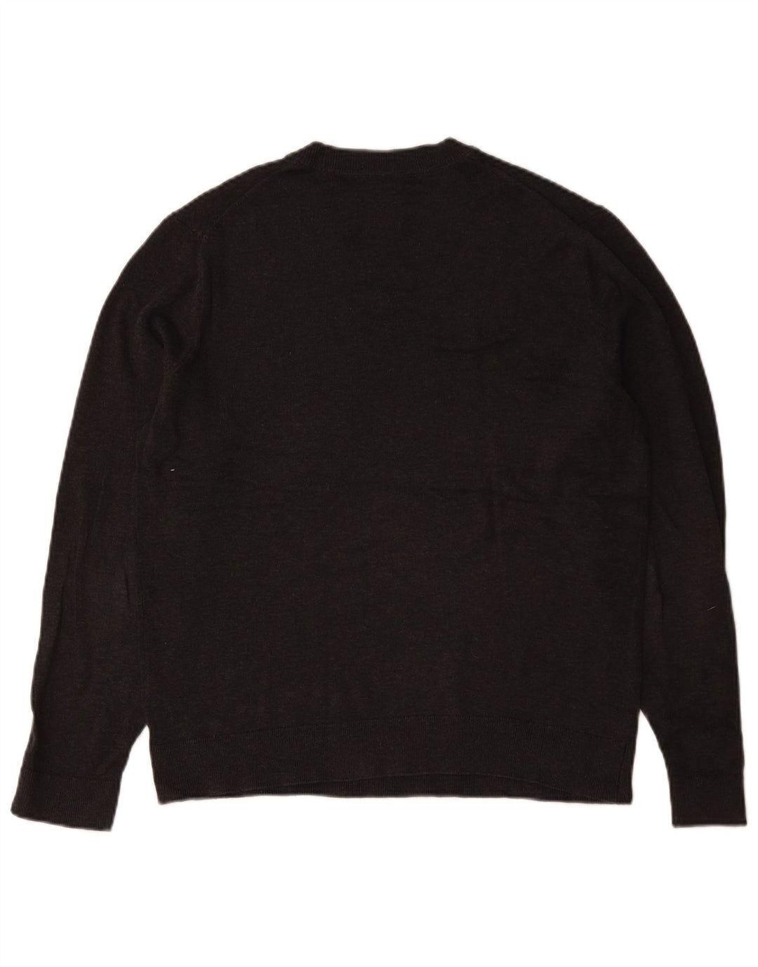 Abercrombie & Fitch herre sweater med rund hals, mellemgrå bomuld