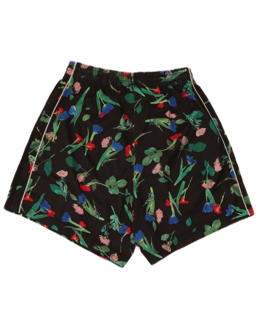 Adidas Dame Sports Shorts UK 8 Small Black Floral Polyester