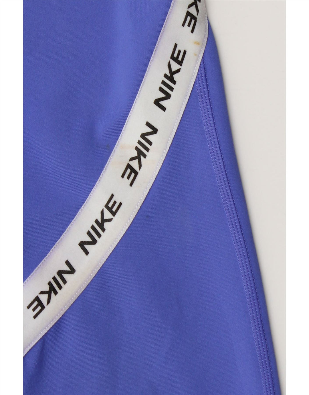 Nike Dame Grafiske Capri Leggings UK 8 Small Blue Colourblock Polyester