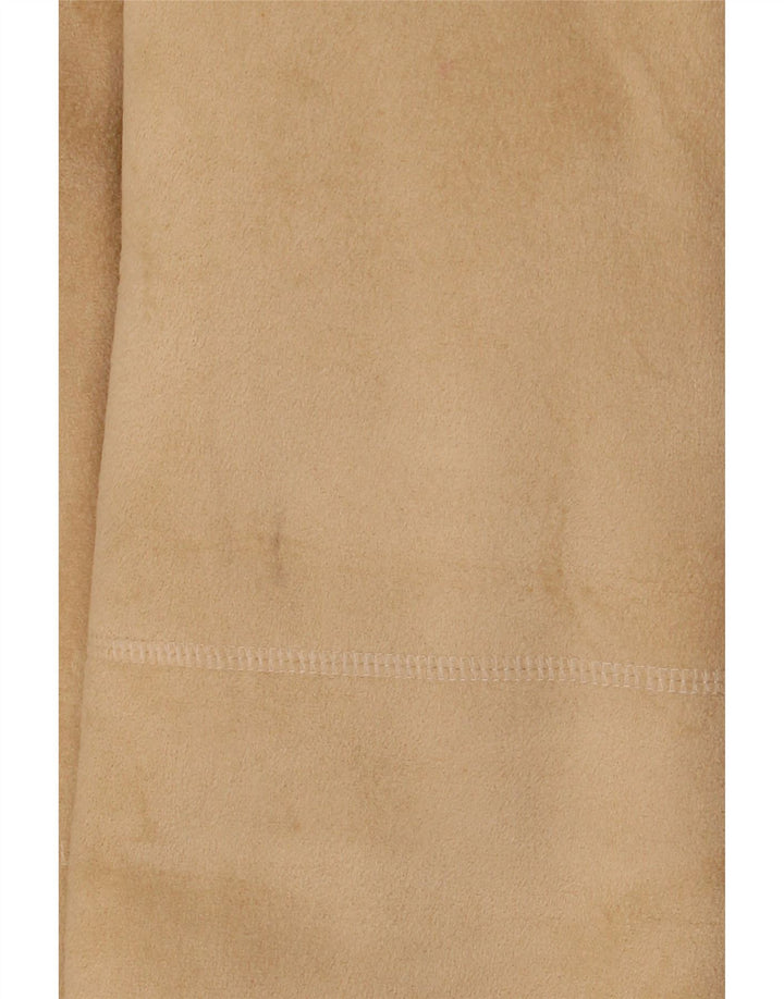 Gerry Weber Dame Oversized Sherpa Overfrakke UK 12 Medium Beige Polyester