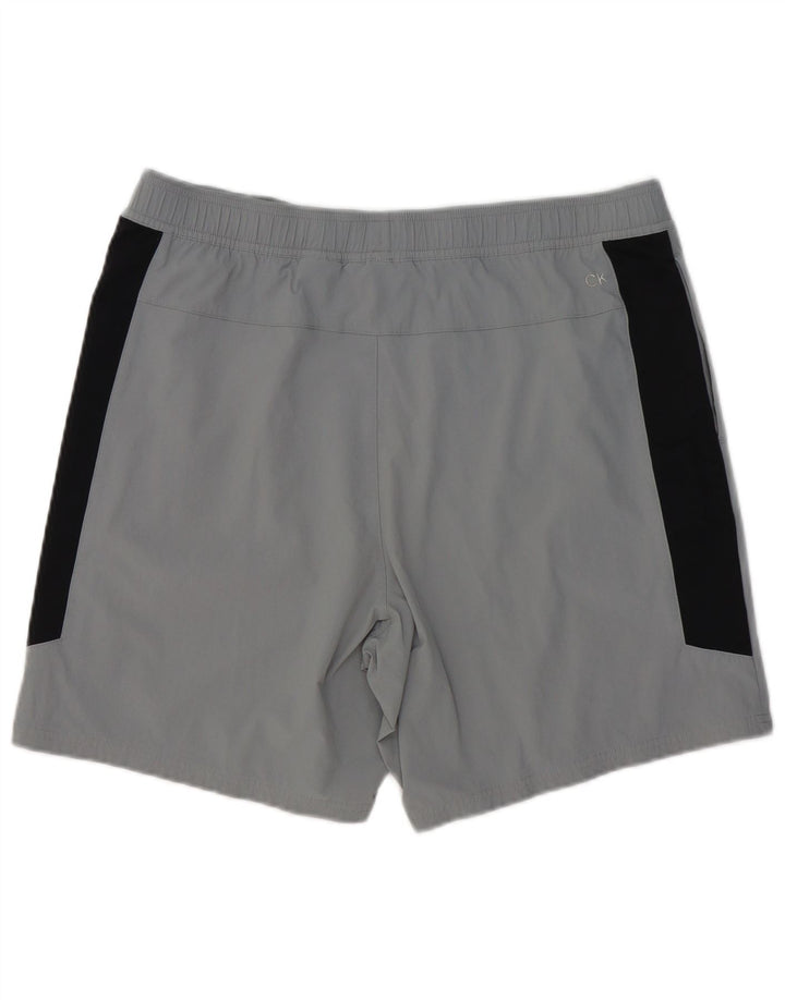 Calvin Klein Herre Performance Sports Shorts XL Grå Colourblock Polyester