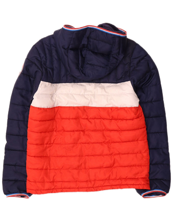 Levi's Boys Polstret Hættejakke 15-16 år Navy Blue Colourblock