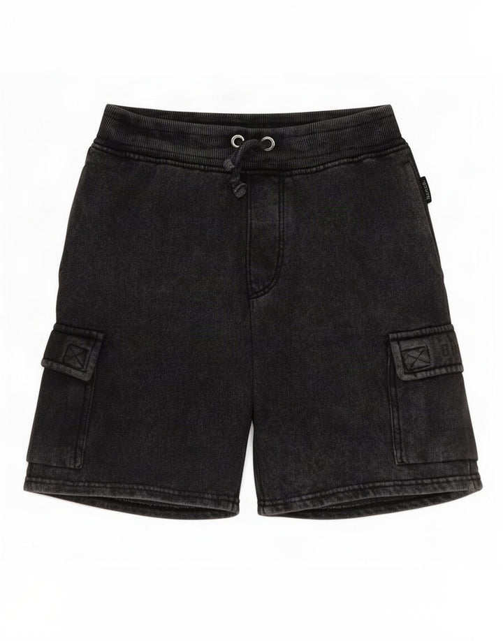 Bænk drenge cargo shorts 11-12 år W26 grå bomuld