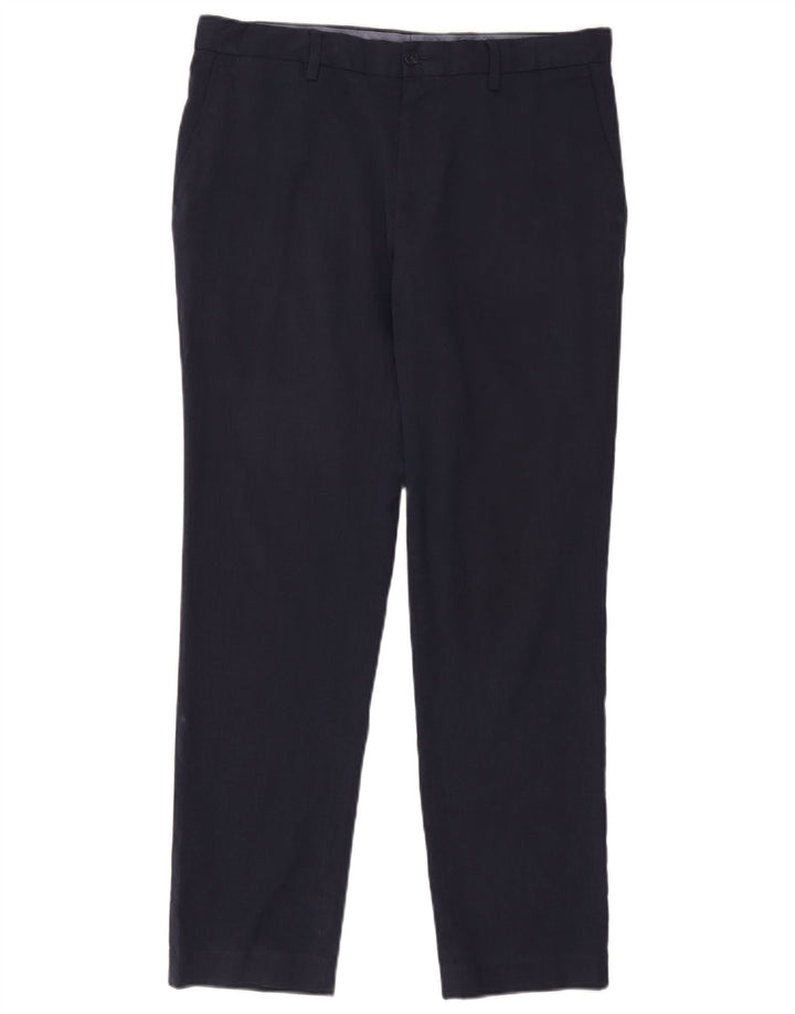 Marks & Spencer Herre Slim Fit Chinobukser W34 L31 Marineblå polyester