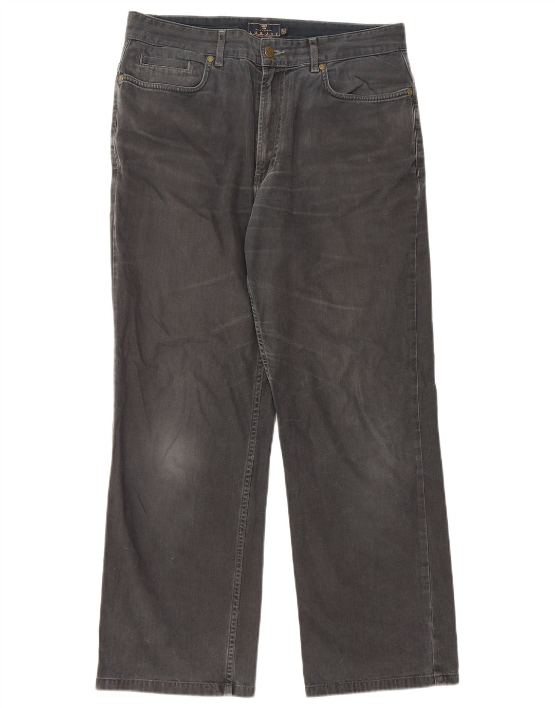 Marks & Spencer Herre Blue Harbor Straight Jeans W34 L29 Sort Bomuld