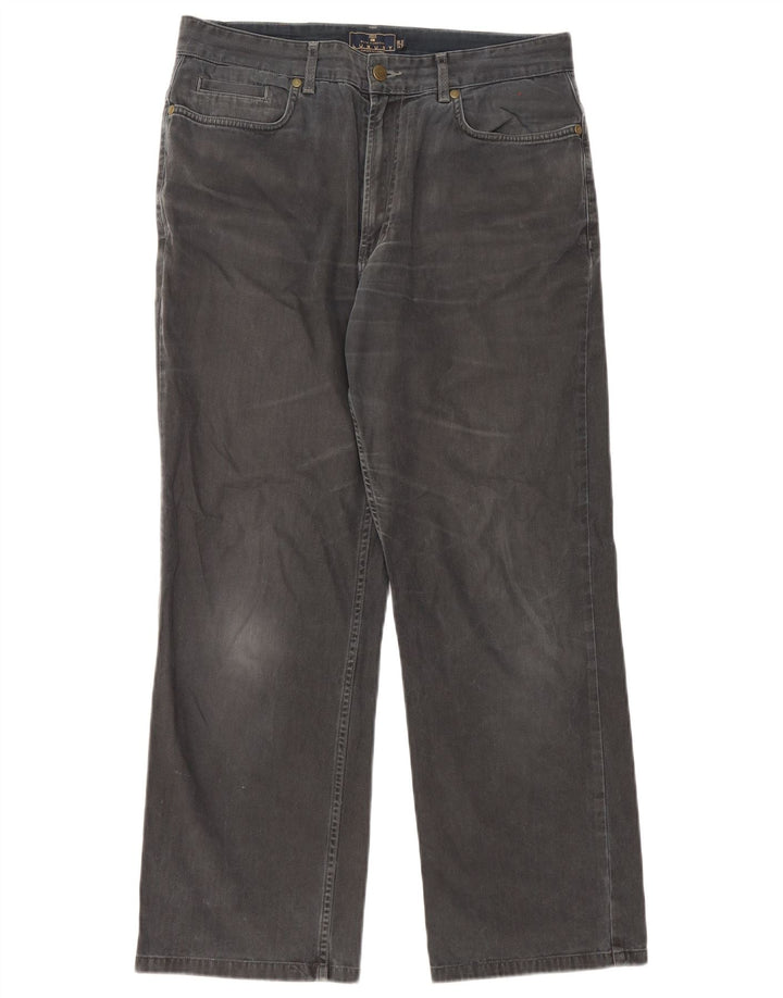 Marks & Spencer Herre Blue Harbor Straight Jeans W34 L29 Sort Bomuld