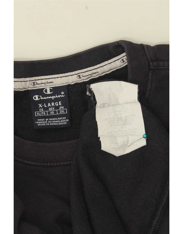 Champion Herre Sweatshirt Jumper XL Marineblå Bomuld