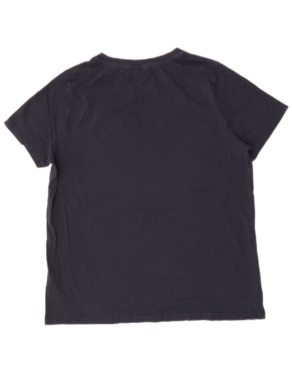 Tommy Hilfiger Dame Grafisk T-Shirt Top UK 18 XL Marineblå Bomuld