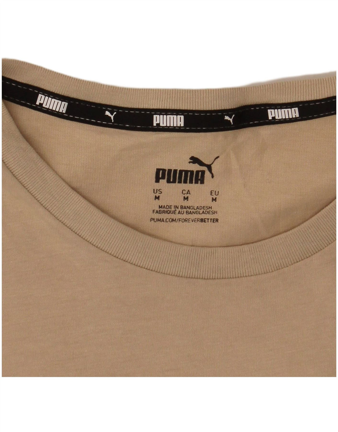 Puma Grafisk T-Shirt Top UK 14 Medium Beige