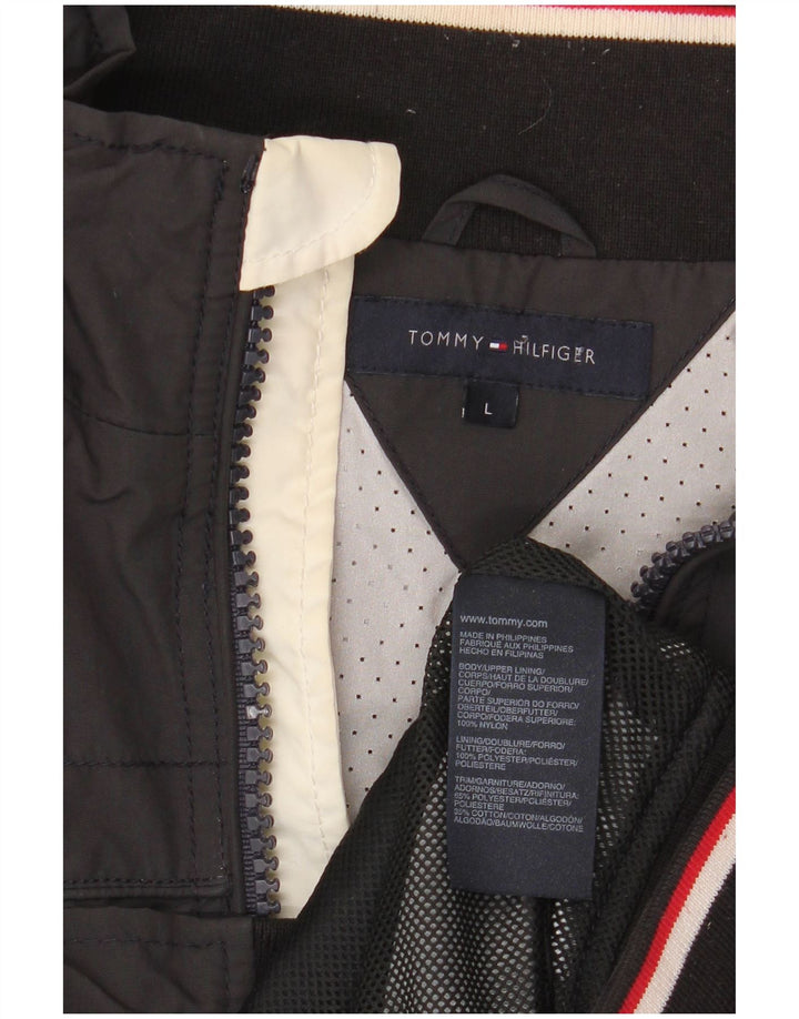 Tommy Hilfiger Herre Bomber Jacket UK 40 Large Grå Nylon