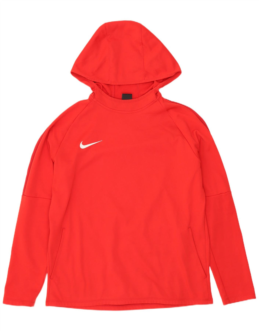 NIKE Herre Dri Fit grafisk hættetrøje Jumper Stor rød polyester