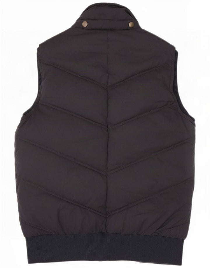 Fat Face Dame Polstret Gilet UK 12 Medium Navy Blue Polyester
