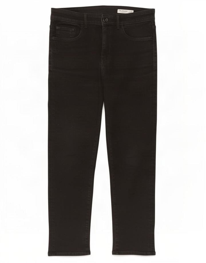 Marks & Spencer Dame The Harper Cropped Jeans UK 12 Medium W30 L24 Black