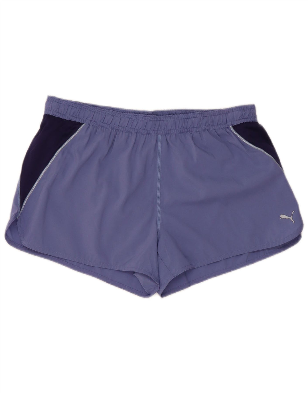Puma Sportsshorts til kvinder UK 14 Large Purple Colourblock Polyester