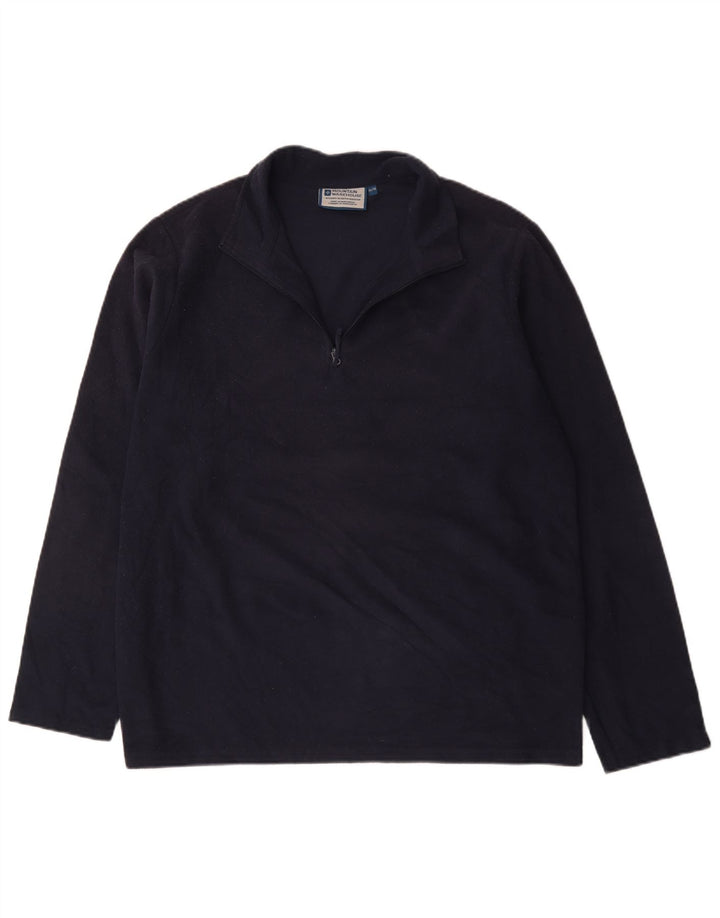 Mountain Warehouse Herre Zip Neck Fleece Jumper XL Navy Blue Polyester