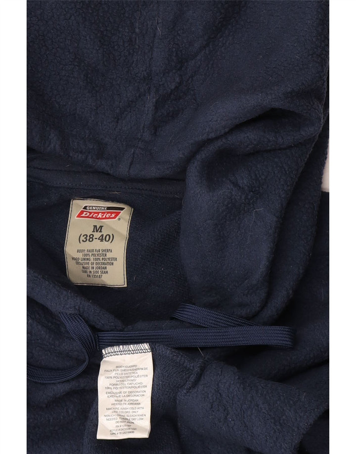 Dickies Fleecetrøje med hætte til mænd UK 38/40 Mellem marineblå polyester