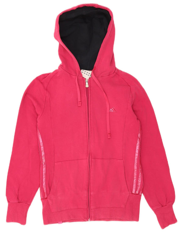 Adidas Dame Hættetrøje Sweater UK 12 Medium Pink Bomuld