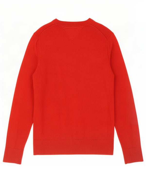 Tommy Hilfiger Herre V-hals sweater Medium Rød Bomuld