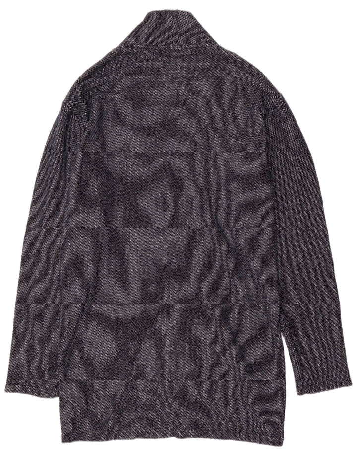 Zara herre cardigan sweater XL marineblå polyester