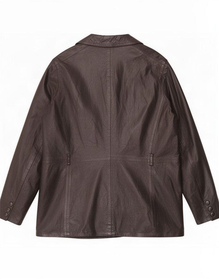 Maxime Dame Læderjakke UK 14 Medium Sort