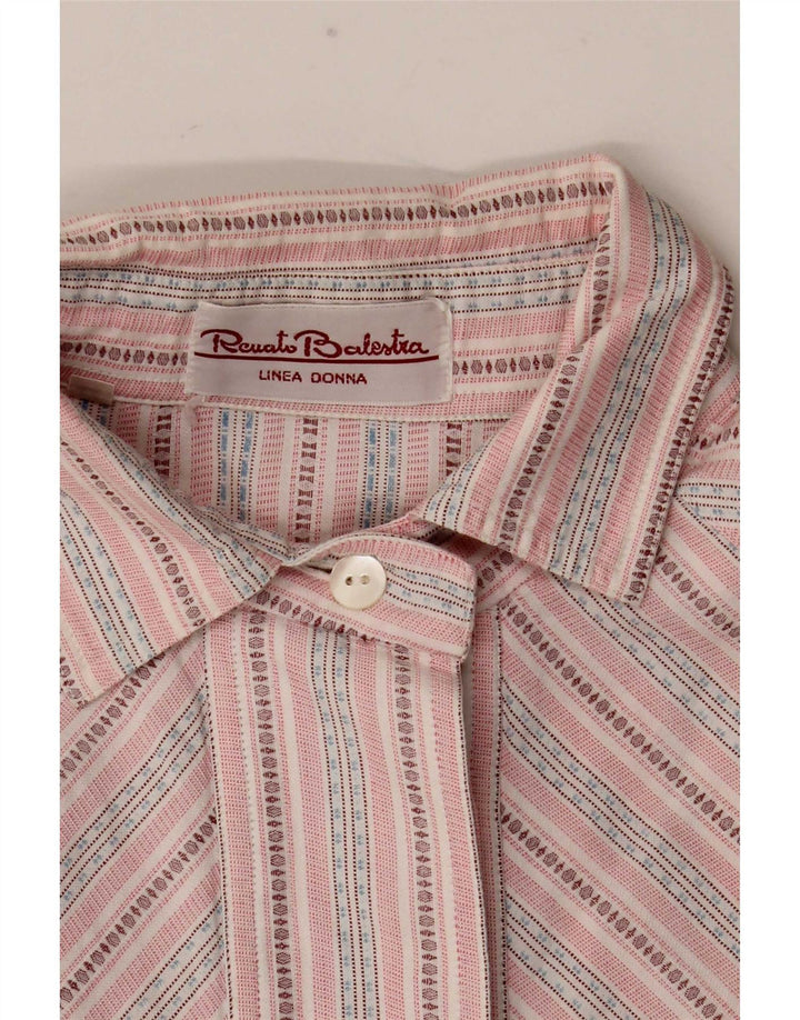 Renato Balestra Dameskjorte IT 44 Medium Pink Stribet