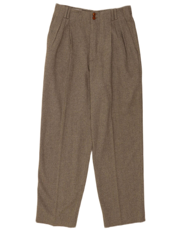 Vintage Herre Pegged Suit Bukser IT 46 Small W28 L28 Grå Uld