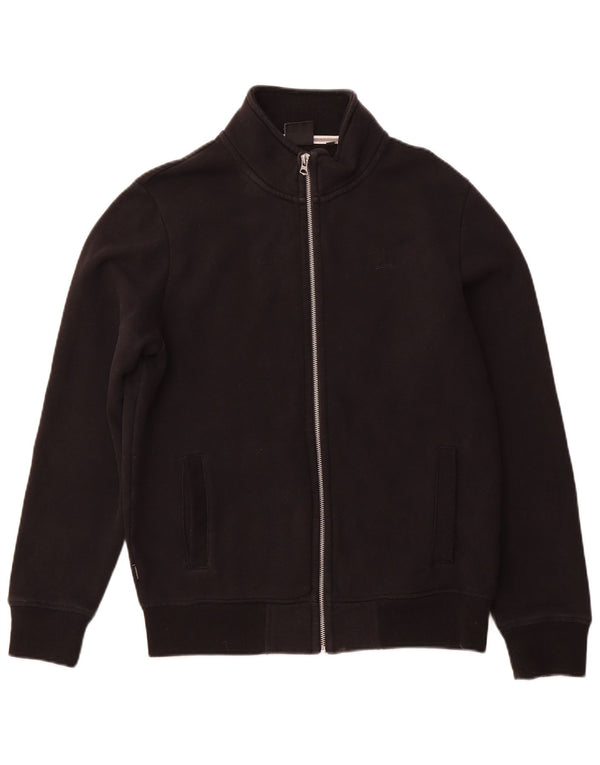 SUPERDRY Træningsdragt til mænd Topjakke Stor sort bomuld