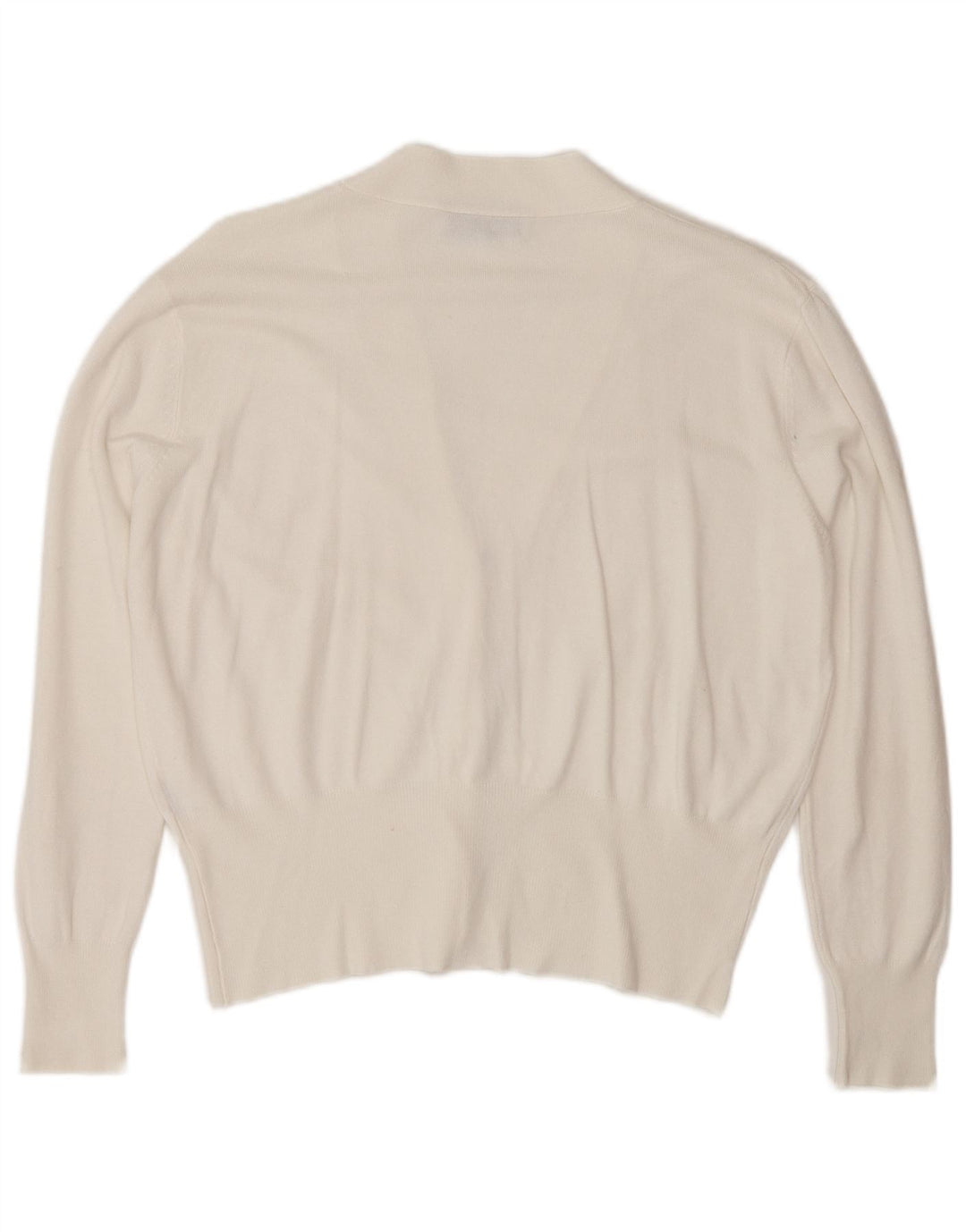 Zara Dame Cardigan Sweater UK 14 Medium White