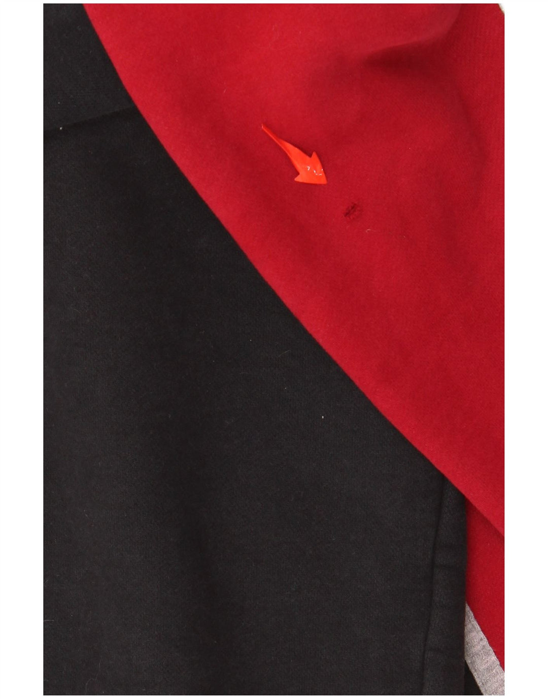 NAUTICA Mens Graphic Zip Neck Sweatshirt Jumper Large Black Colourblock