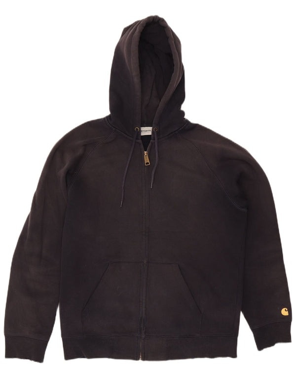 Carhartt Hættetrøje med lynlås til mænd Medium marineblå bomuld