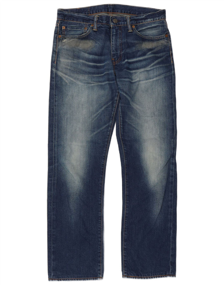 Levi's Herre 504 Straight Jeans W31 L34 Blå Bomuld