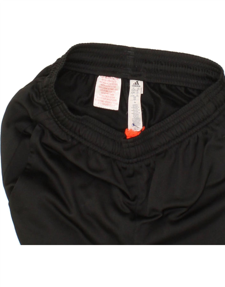 ADIDAS Boys Tracksuit Trousers Joggers 11-12 Years Black Polyester Vintage Adidas and Second-Hand Adidas from Messina Hembry 