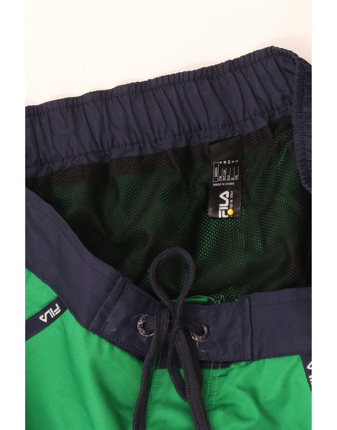 Fila Herre grafiske svømmeshorts Medium Grøn Colourblock Polyester