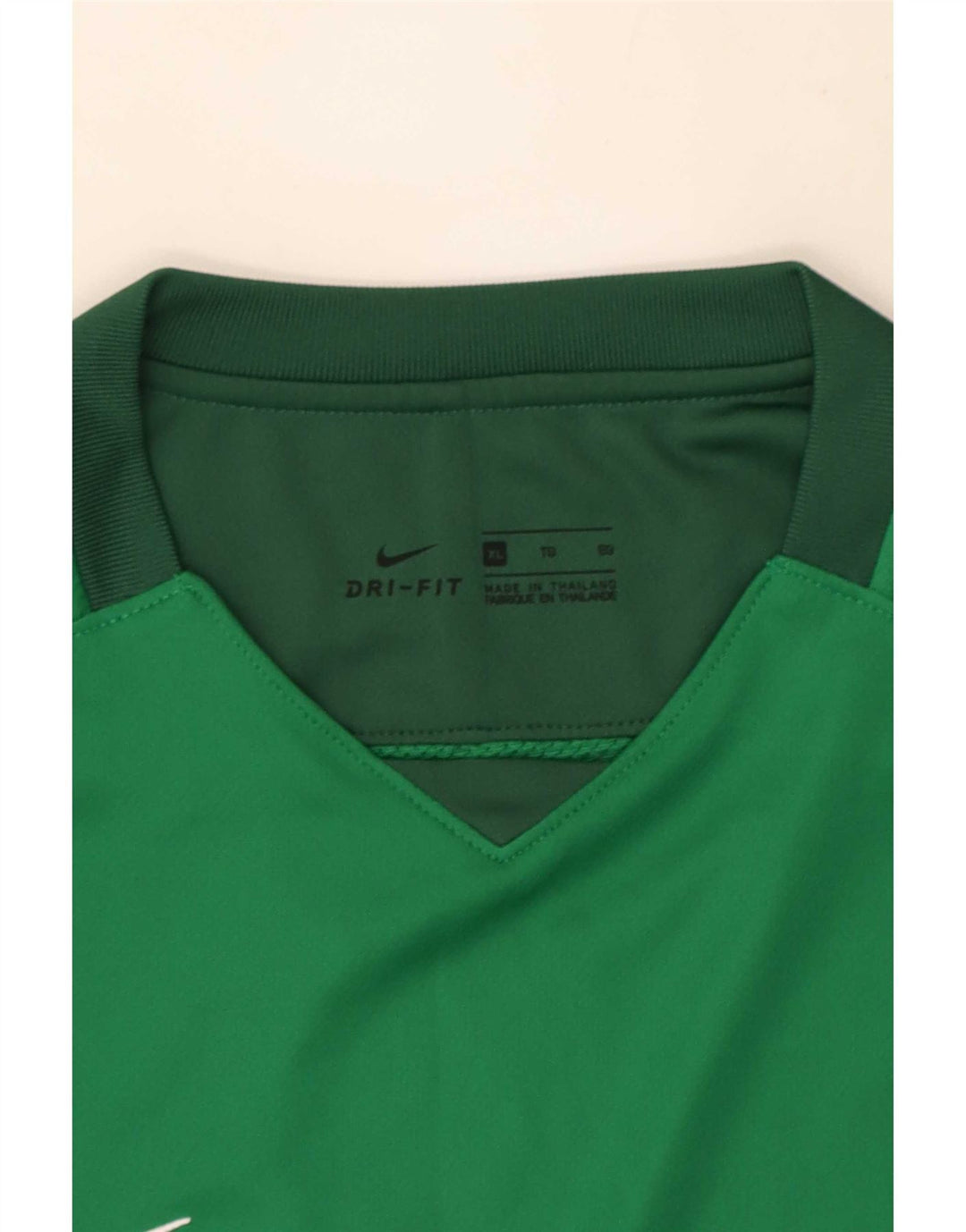 Nike Herre Dri Fit Top Langærmet XL Grøn Colourblock